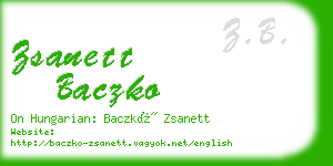 zsanett baczko business card